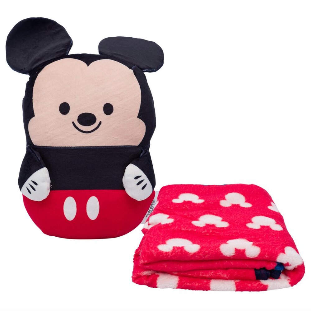 Mickey Mouse Doll Hugger Pillow and Throw Blanket Set